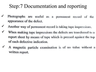 Step:7 Documentation and reporting
 