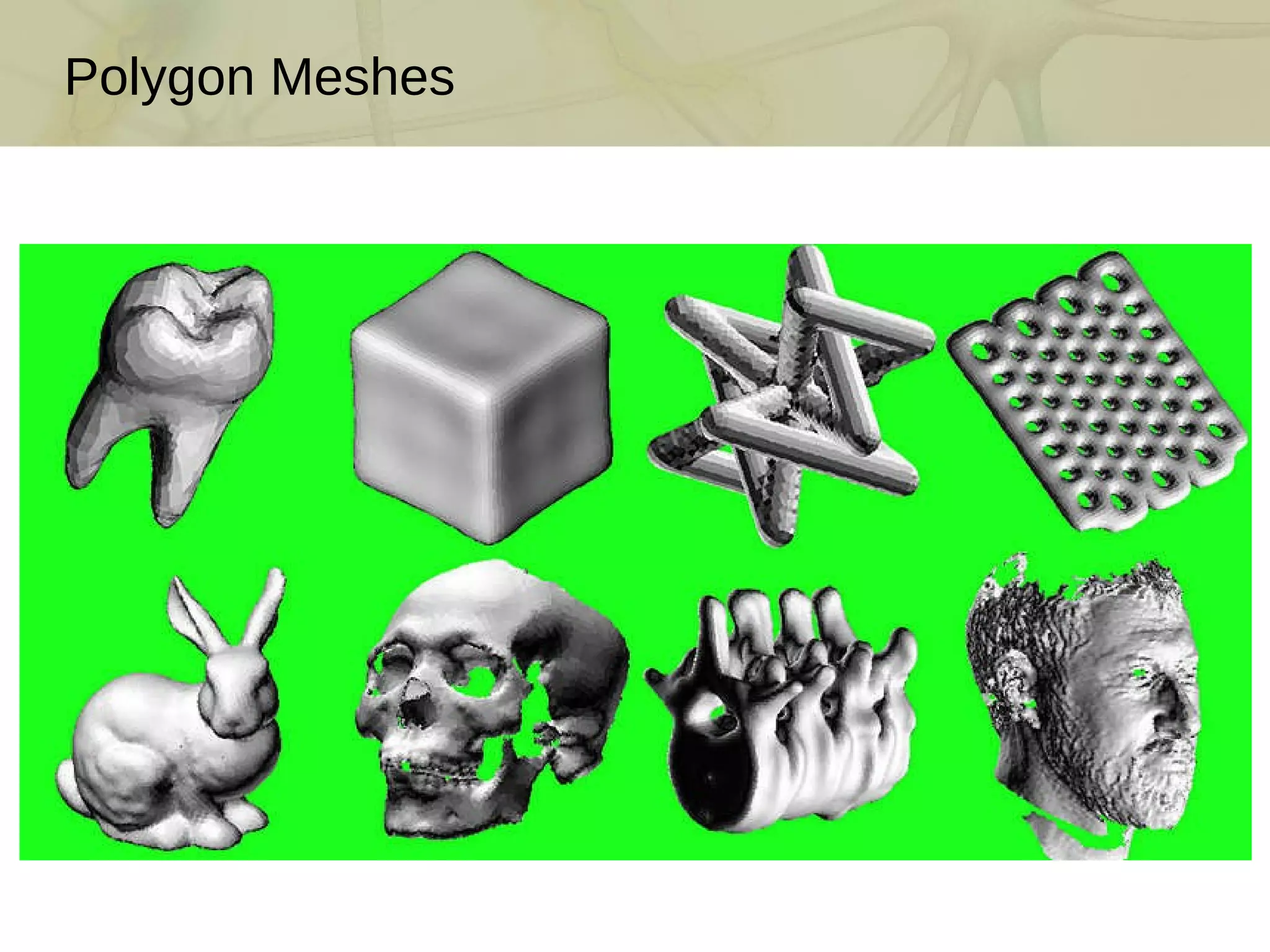 Polygon Meshes 