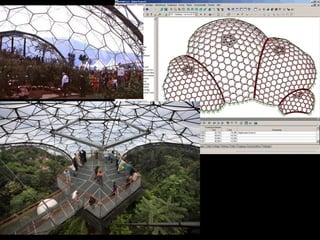 SHELLS: solid shells, grid shells
• CYLINDRICAL SHELLS
• THIN SHELL DOMES
• HYPERBOLIC PARABOLOIDS
 