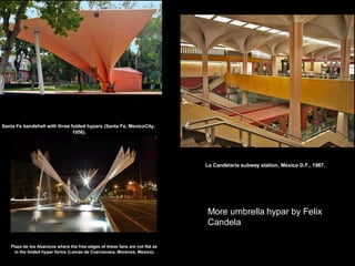 Membrane forces in basic hypar unit
 