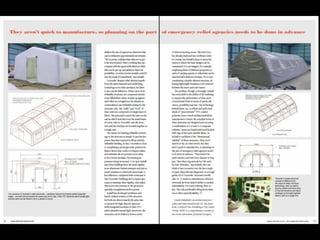 In air-supported structures the tensile membrane floats like a curtain on top of
the enclosed air, whose pressure exceeds that of the atmosphere; only a small
pressure differential is needed. The typical normal operating pressure for air-
supported membranes is in the range of 4.5 to 10 psf (0.2 kN/m2 to 0.5 kN/m2 =
0.5 kPa) or 2 mbar to 5 mbar, or roughly 1.0 to 2.0 inches of water as read from
a water-pressure gage.
 