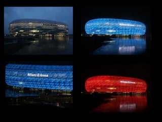 Air – inflated structures:
air members
Air inflated structures or simply air members, are
typically,
 lower-pressure cellular mats: air cushions
 high-pressure tubes
Air members may act as columns, arches, beams, frames, mats, and
so on; they need a much higher internal pressure than air-supported
membranes
 