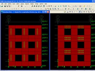 Fig. 12.8, Problem 12.2: Stresses S22 (COMB1), S12 (COMB2), S22 (COMB3)
 