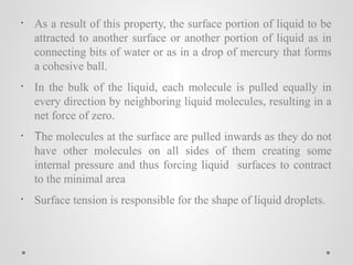 Surface tension LECTURE 4.pdf physical chemistry of milk | PDF