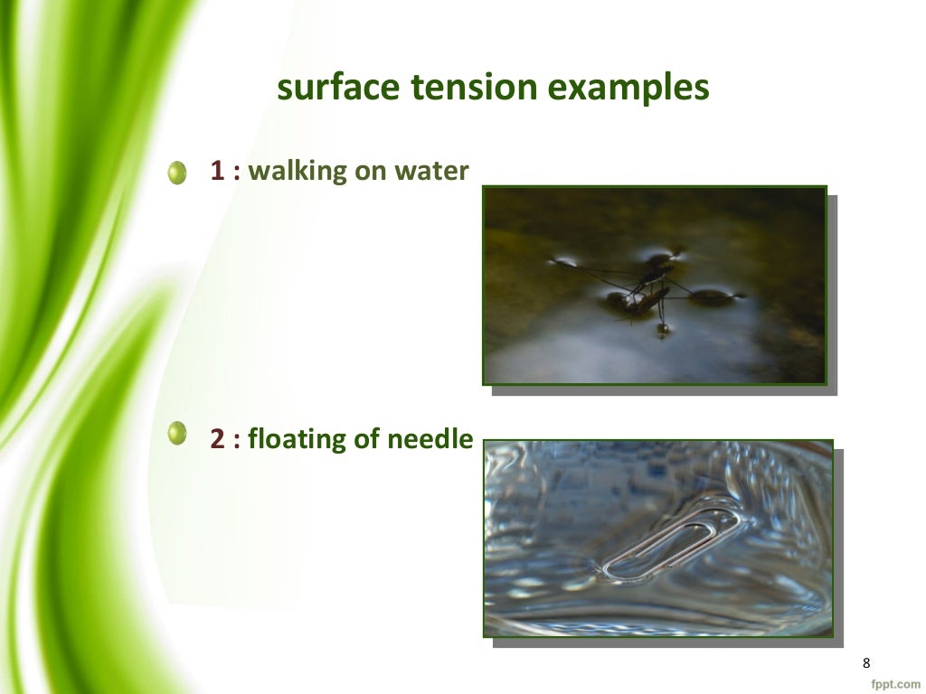 Surface tension & wetting in dental materials