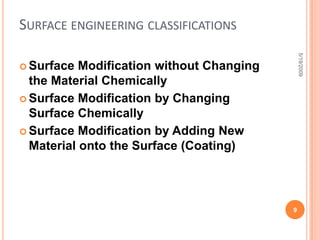 Improve wear resistance to extend useful component life 