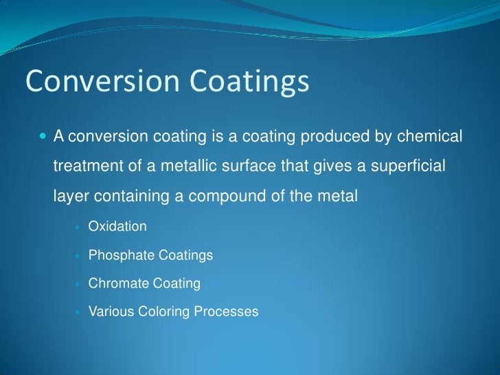 Surface treatment an overview