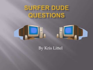 Surfer Dude Questions By Kris Littel 
