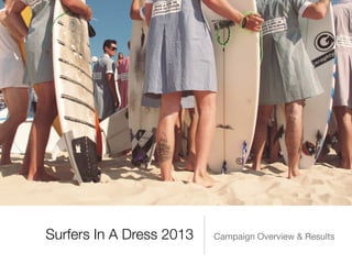 Surfers In A Dress 2013 Campaign Overview & Results
 