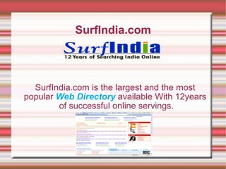 SurfIndia.com ,[object Object],[object Object]