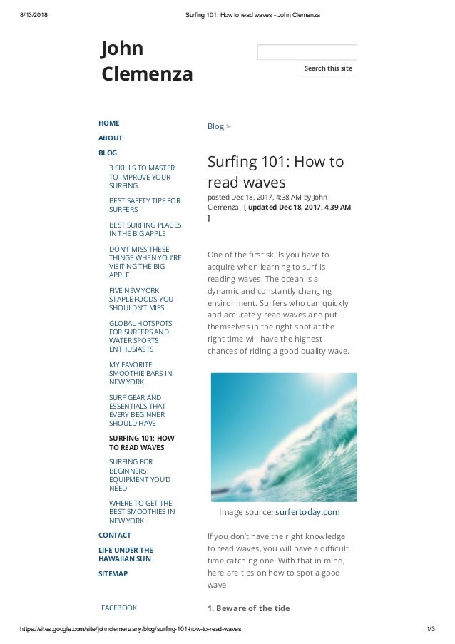 Surfing 101 How To Read Waves Surfing 101 How To Read Waves