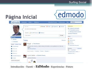 Página Inicial Introducción   - Tuenti   –  EdModo – Experiencias - Futuro Surfing Social 