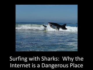 Surfing with Sharks: Why the
Internet is a Dangerous Place
 