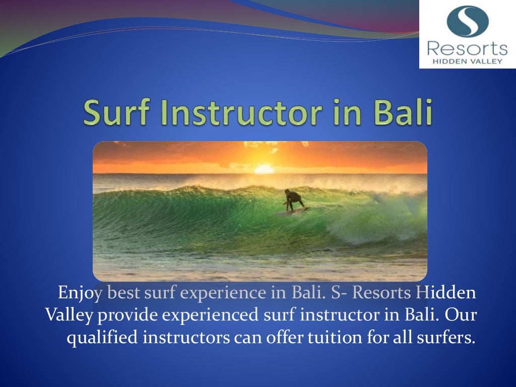 Surf instructor in bali