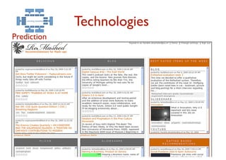 Technologies
               Learning Analytics




Hanani et al., (2001). Information Filtering: Overview of Issues,
  Research and Systems", User Modeling and User-Adapted
  Interaction, 11, 2001 9
 