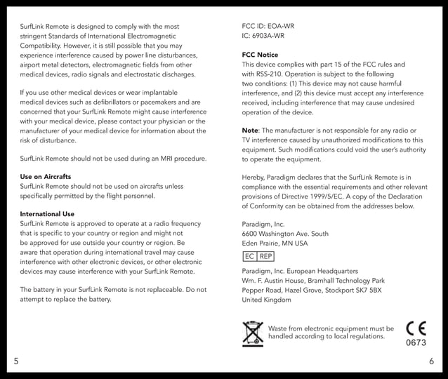 Surf link adv_remote_manual | PDF