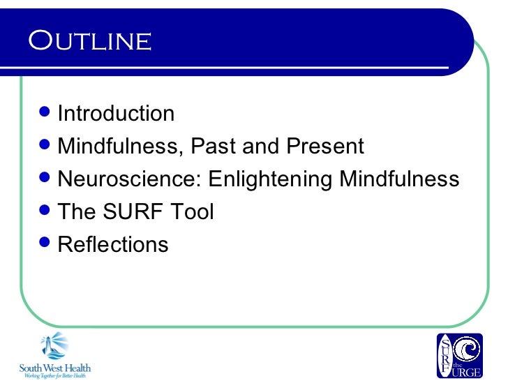 SURF the URGE Mindfulness Recovery Tools