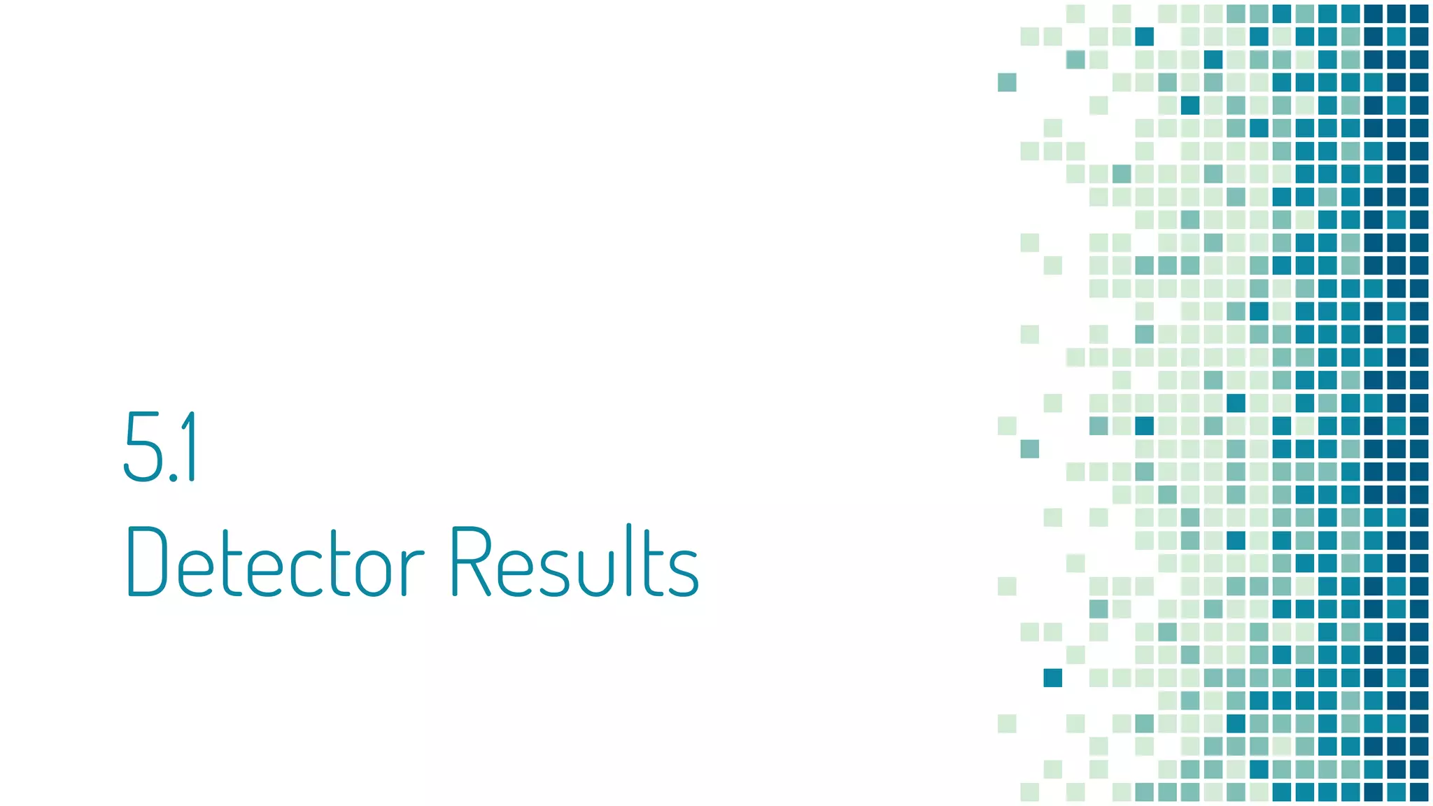 5.1
Detector Results
 