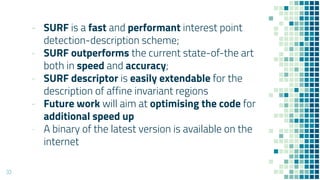 SURF - Speeded Up Robust Features | PDF