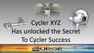 Cycler XYZ
Has unlocked the Secret
To Cycler Success
 