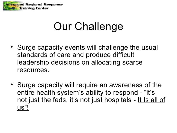 Surge Capacity Management