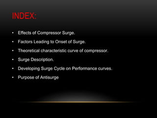 Surge in compressors | PPTX