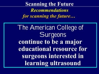 Surgeon Performed Ultrasound Privileges, Competency And Practice