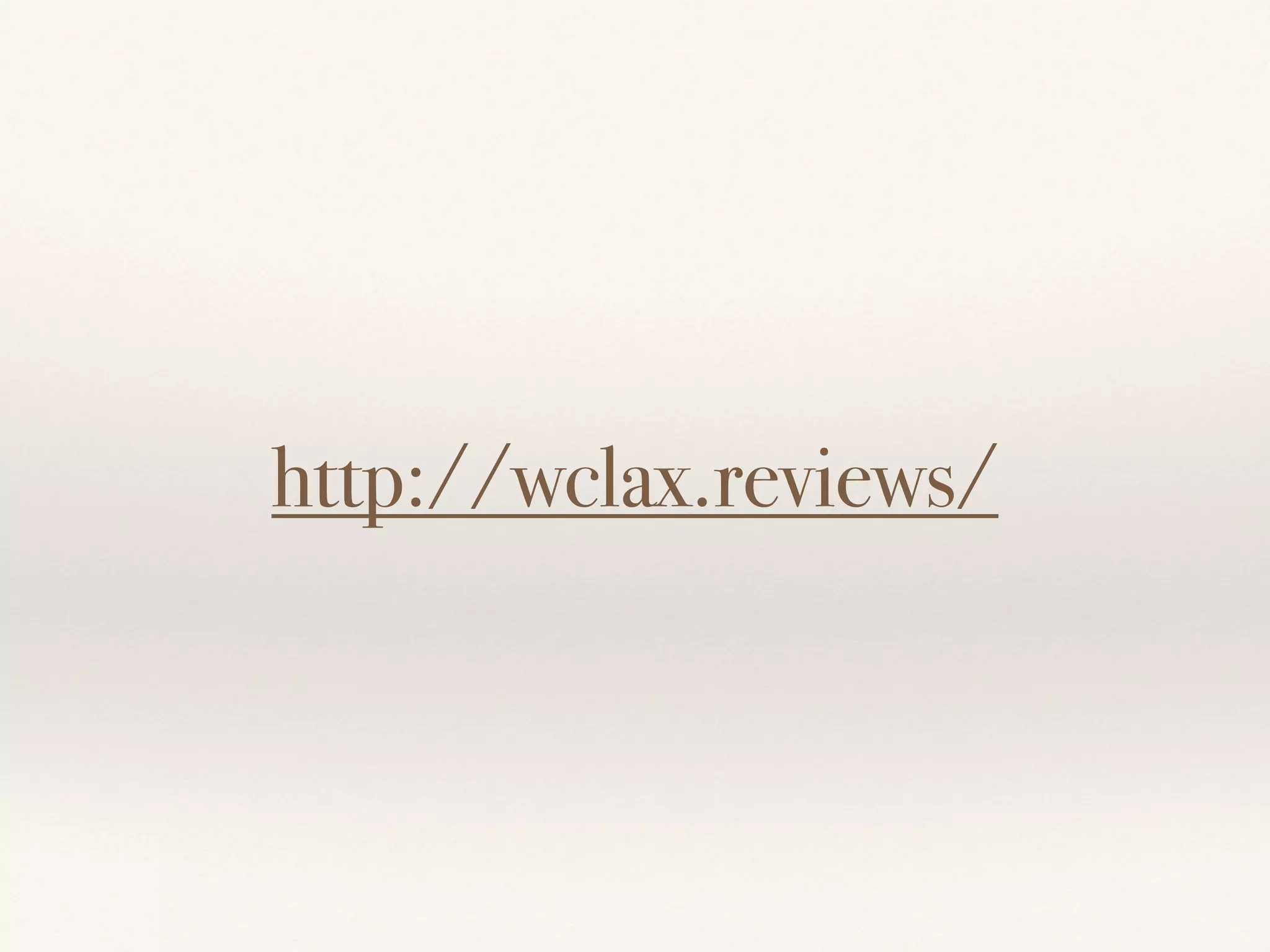 http://wclax.reviews/
 