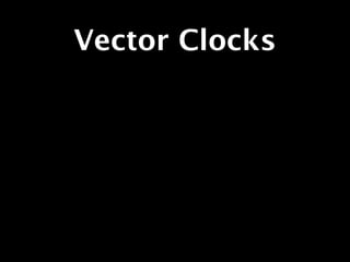 Vector Clocks
 