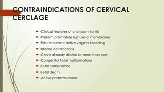 SURGERIES FOR CERVICAL INCOMPETENCE.pptx