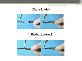 Blade loaded
Blade removed
 