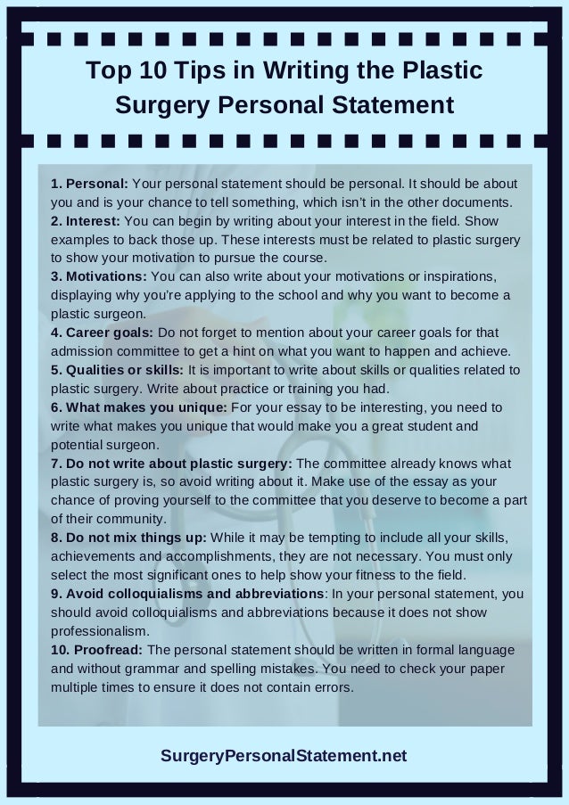 Sample personal background statement picture