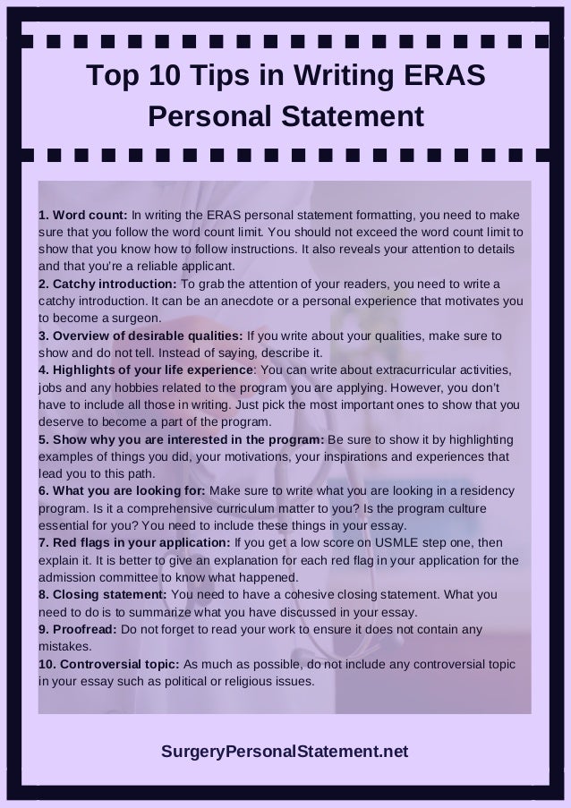 Personal statement examples picture