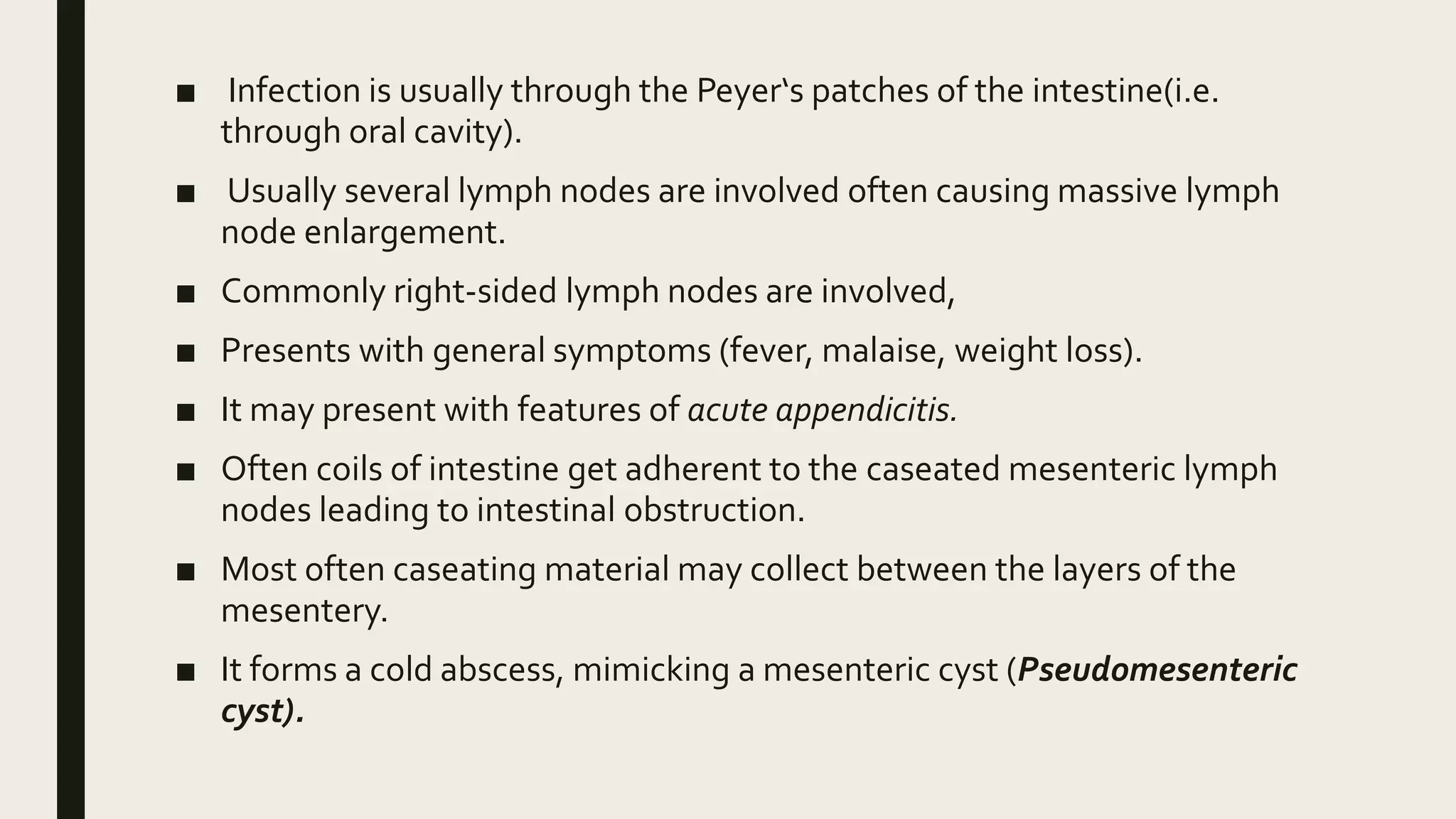 PERITONEAL TUBERCULOSIS & TUBERCULOUS MESENTERIC LYMPHADENITIS | PPTX