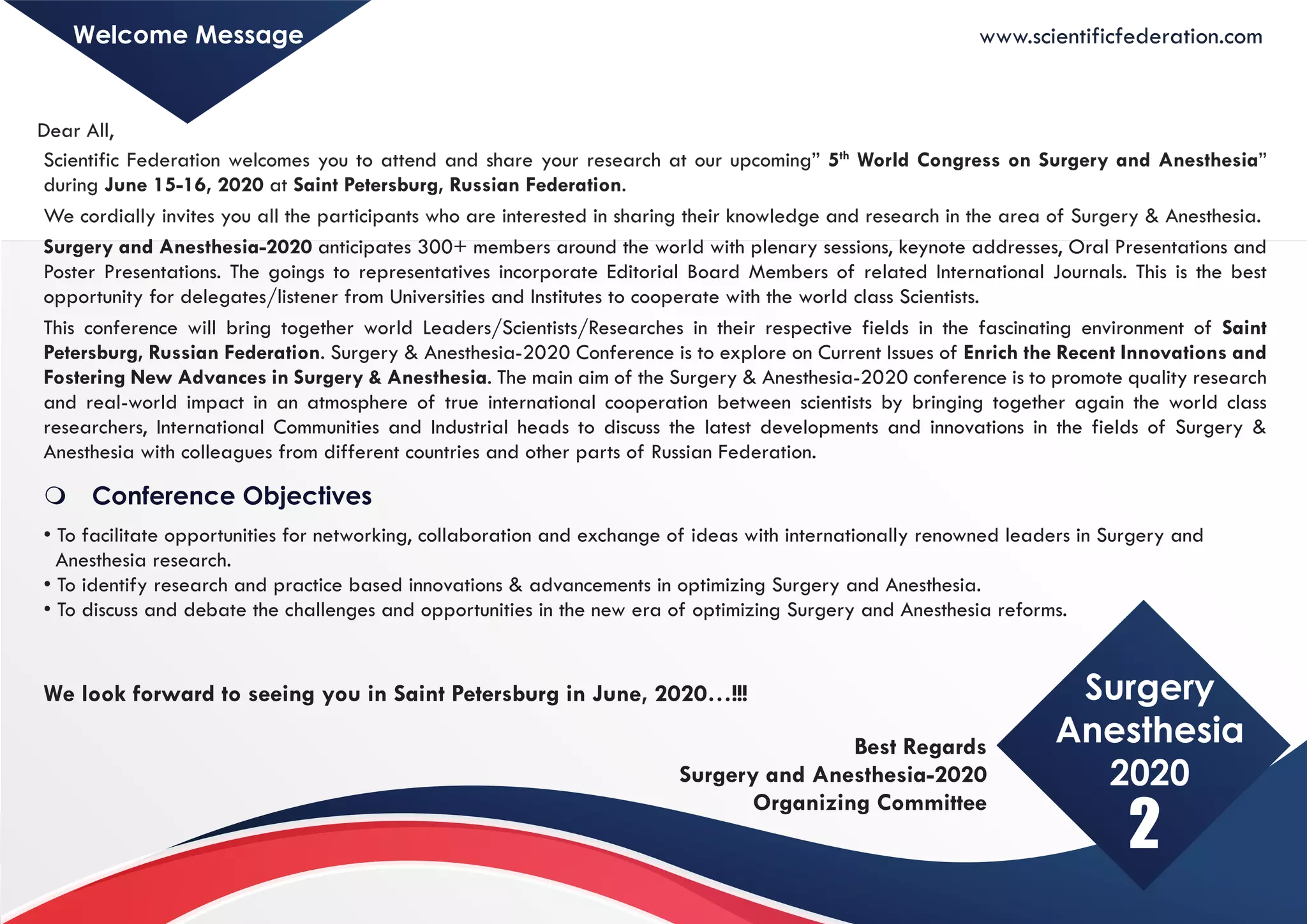 5th World Congress on Surgery & Anesthesia PPT