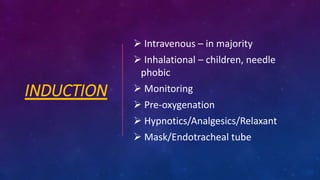 Inhalation Induction Anesthesia & its types | PPTX