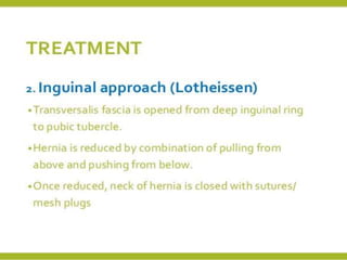 Surgery case presentation. femoral hernia.