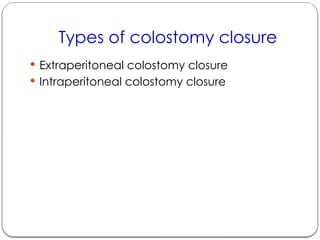 surgery COLOSTOMY GENERAL SURGERY PPT... | PPTX