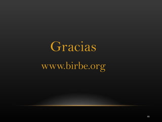 46
Gracias
www.birbe.org
 