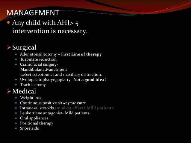 Surgery for paediatric sleep apnea