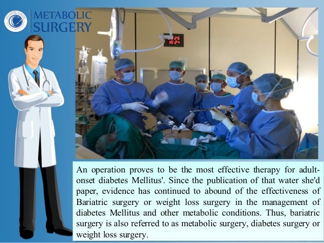 Surgery for type 2 diabetes mellitus helps to recover from