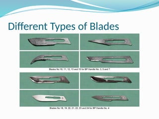 Different Types of Blades
 