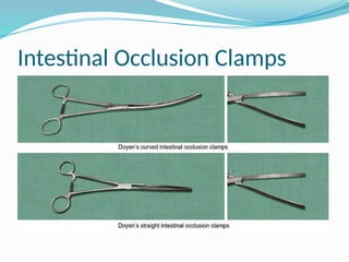 Intestinal Occlusion Clamps
 