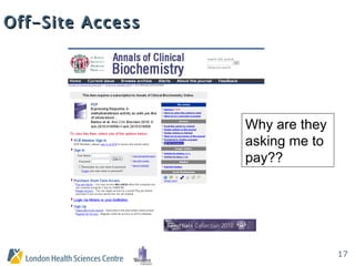 Off-Site Access Why are they asking me to pay?? 