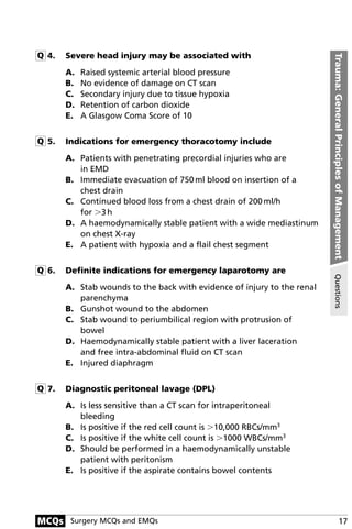 General Surgery Questionnaire.pdf Surgery Questions | PDF