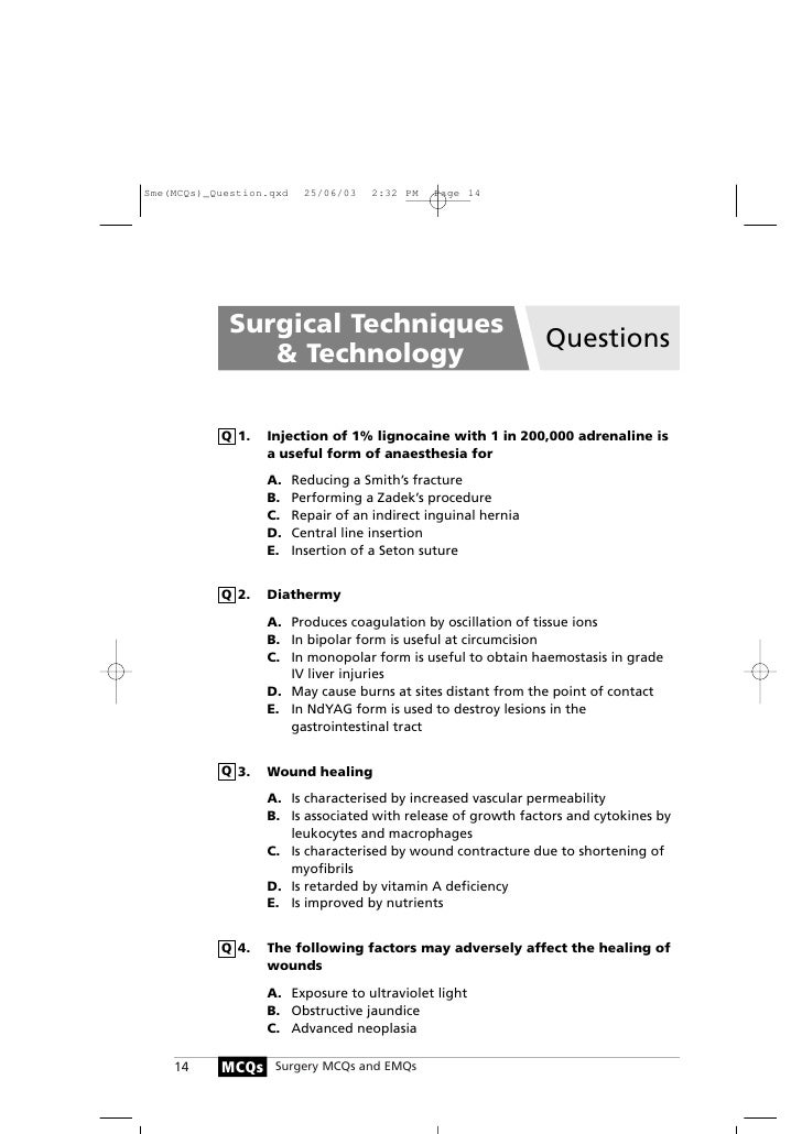 Surgery Questions
