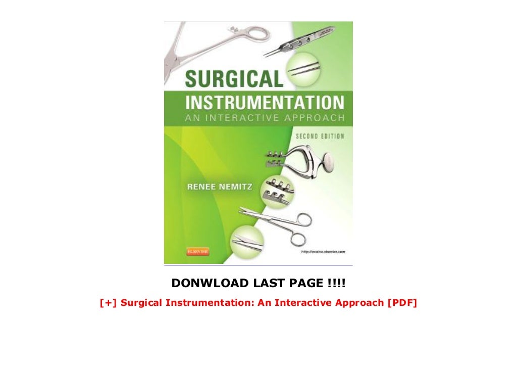 Surgical Instrumentation An Interactive Approach [PDF]