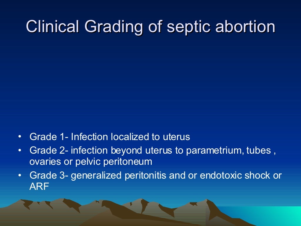SURGICAL MANAGEMENT OF SEPTIC ABORTION
