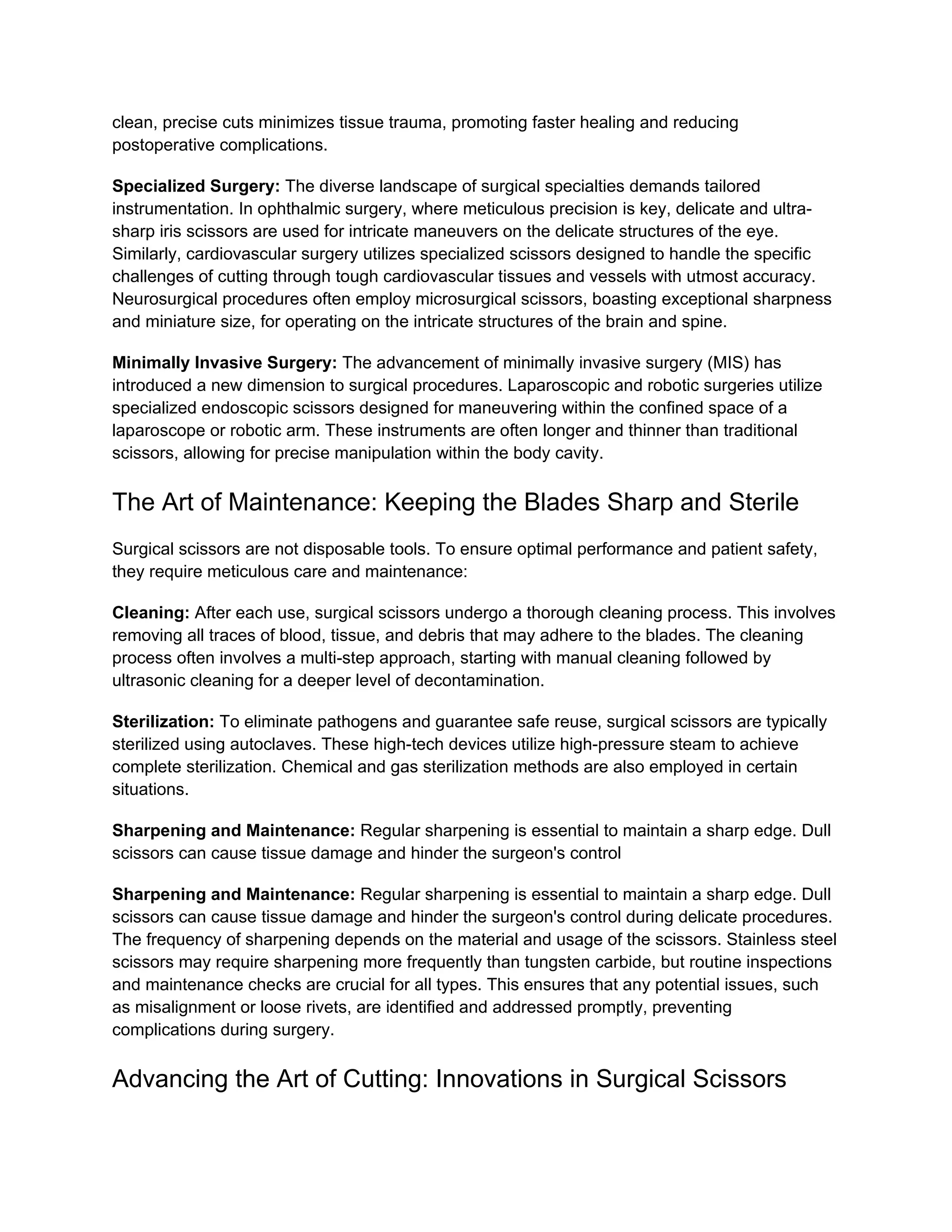 The Indispensable Instrument: A Deep Dive into Surgical Scissors | DOCX