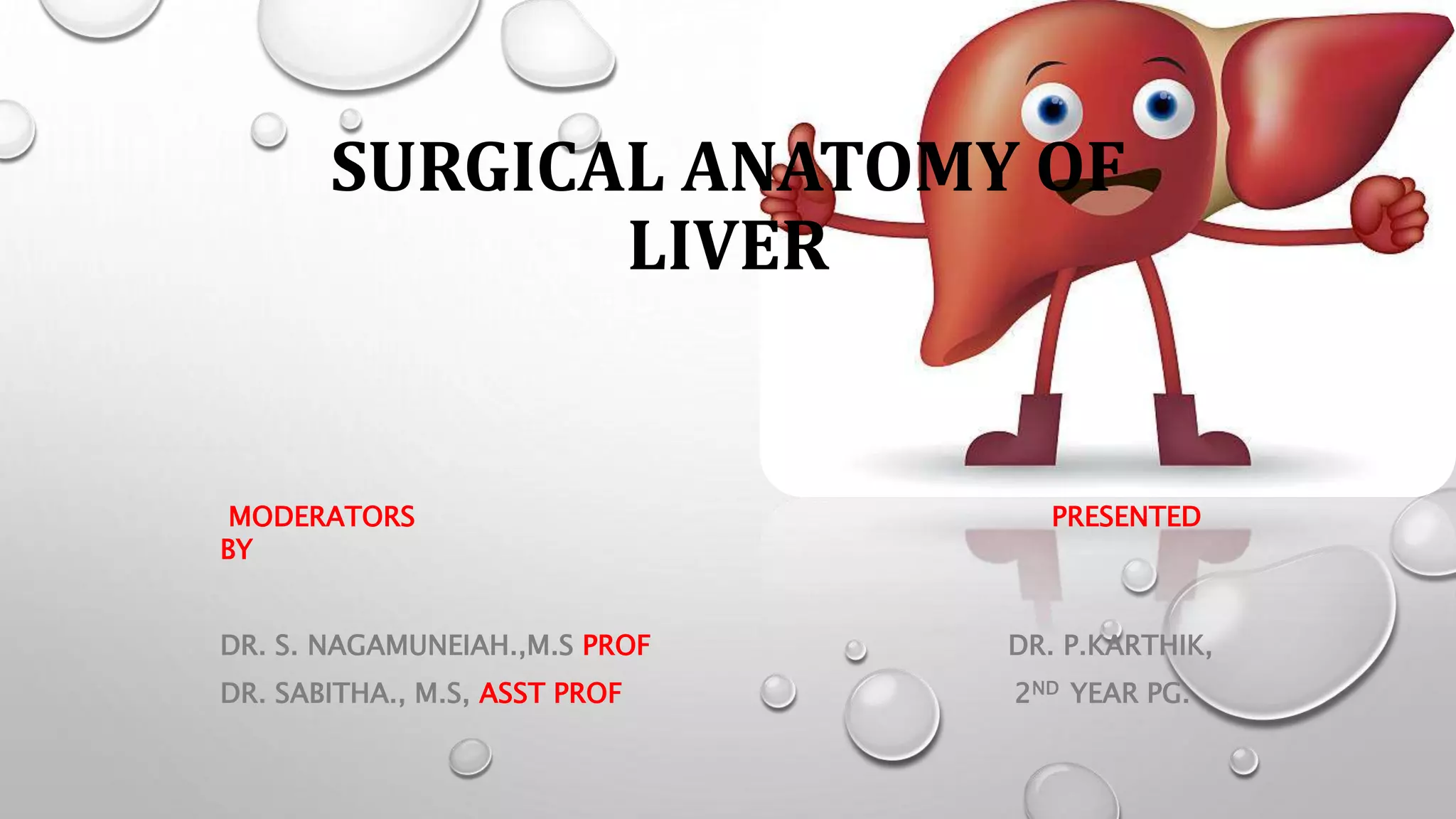 Surgical anatomy of liver | PPTX